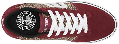 Etnies Womens Calli-Vulc Women's Skate Shoe, Burgundy/Tan, 6 Us #TOP4