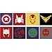 Icônes AVENGERS un lot de 8 autocollants numéro 46 adhésif sticker - Taille : 8 cm