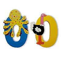 Vinsani® Wooden Jungle Animal Alphabet Letters Personalised Bedroom Wall Door Name