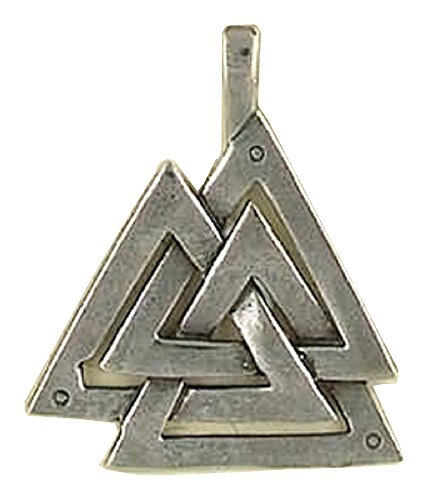 Creative Ventures Jewelry Viking Valknut Pewter Pendant with Cord Necklace