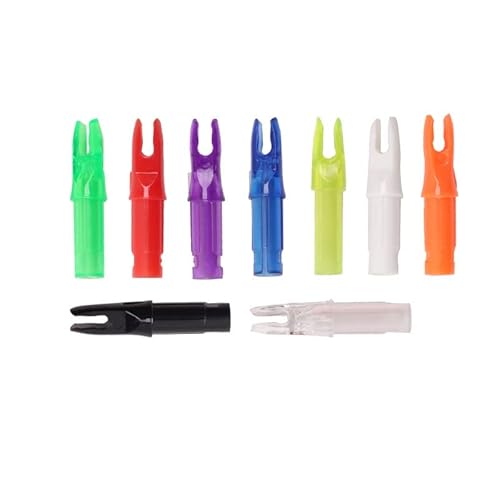 Sopoger 50 Packs Archery Arrows Nocks - Arrow Inserts For Carbon Arrows .244/6.20Mm Plastic Arrow Nocks For Diy Hunting Shooting (Black) #TOP5