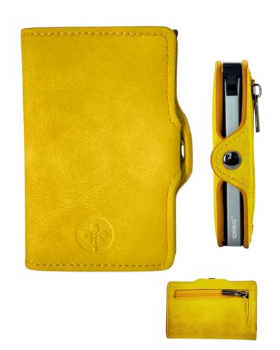 Slim RFID-Blocking Wallet,Minimalist Faux Leather Card Holder for Men & Women – Compact, Stylish & Secure