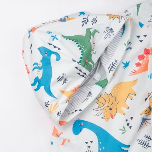 RETSUGO Baby Boys Dinosaurs Hoodie Boy Girls Truck Pullover with Pocket Toddler Boy Kids Rocket Sweatshirt 2-7Years4