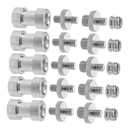 Adaptador de tornillo de cámara Gadpiparty conversor metálico para solucionar holguras en trípodes