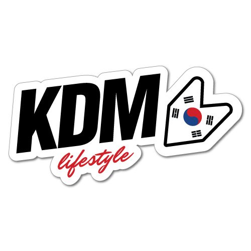 KDM Lifestyle Car Sticker for Korean Kia Hyundai Decal Vinyl for Hyundai Kia