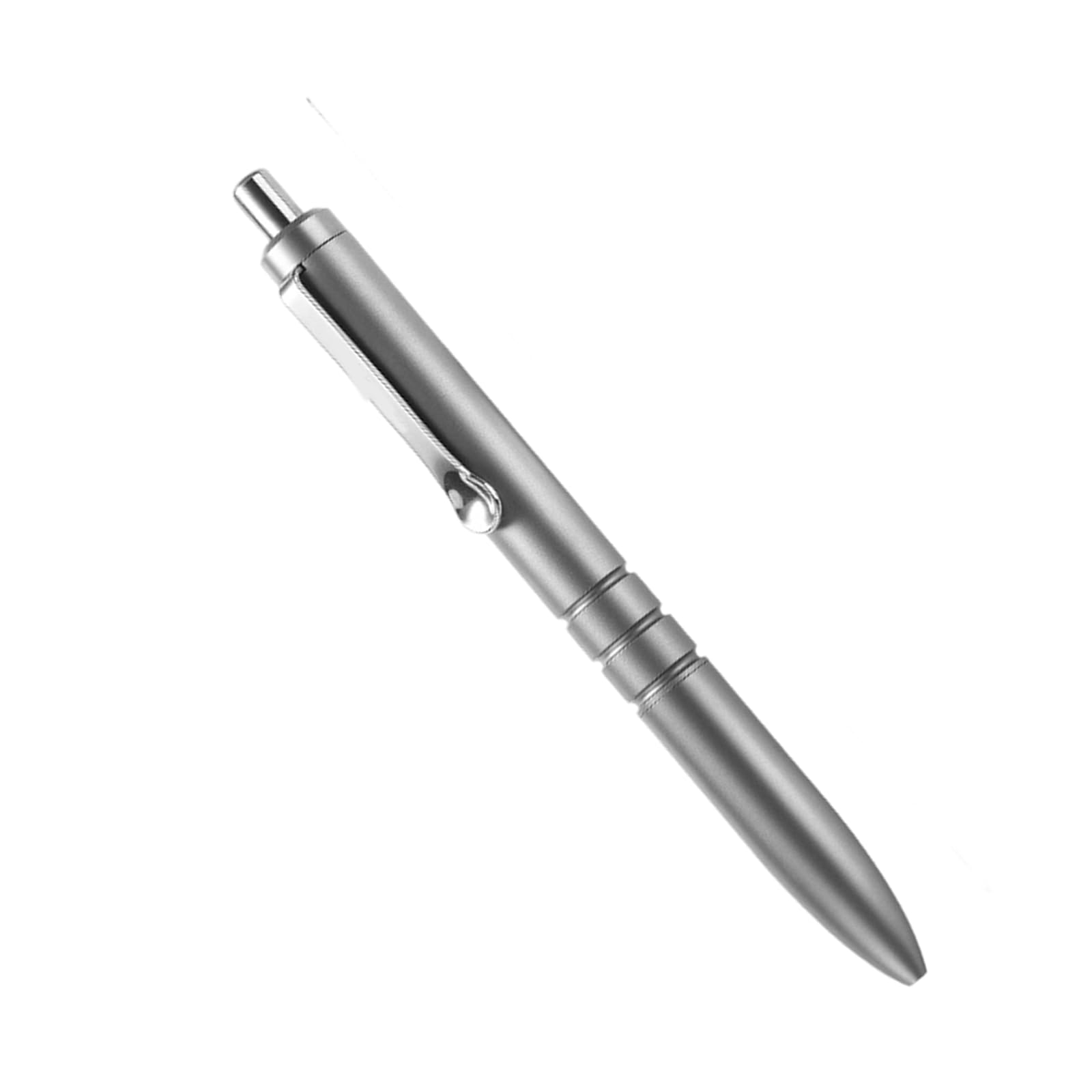 Stift aus Metalllegierung, Outdoor Geschäftsreisestift mit Clip für Camping, Wandern, Notfälle und Büros, Schreibbedarf, multifunktionales Metall mit Clip