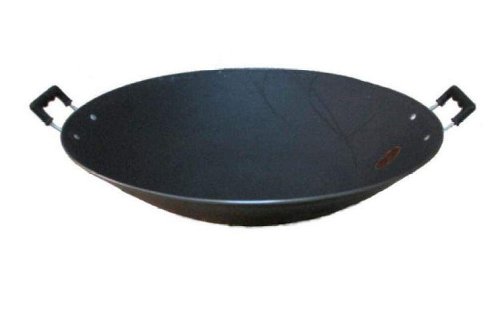 Woks Estilo Profesional Antiadherente Wok Pan Thin Con Mango Resistente Al Calor,38CM
