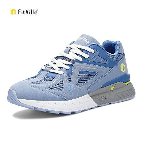 Image of FitVille Extra Wide Walking Shoes for Men Wide Width Sneakers for Flat Feet Arch Fit Heel Pain Relief - Rebound Core