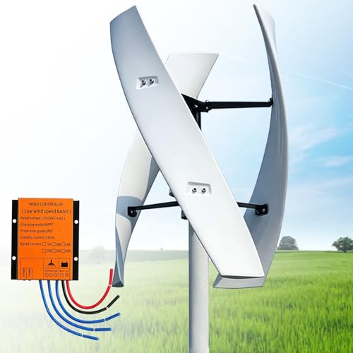 DAQIANG Upgraded 16000W/20000W Wind Vertical Axis Turbine Generator 12V 24V 48V 220V with MPPT Controller Wind...