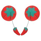2 Pezzi Puntaspilli 5 CM a Forma di Pomodoro Rosso, in Stoffa...