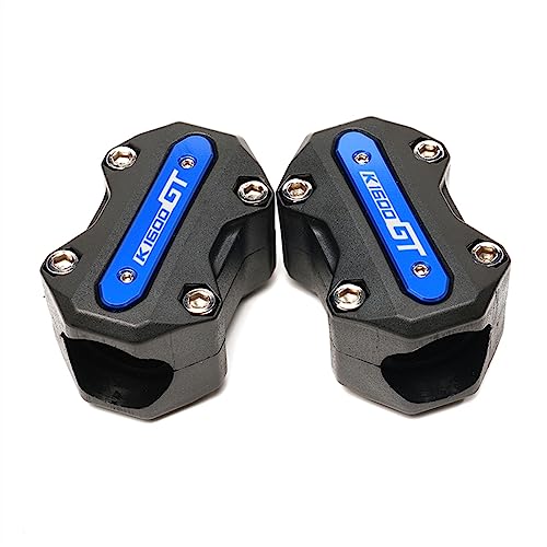 Protection de crash bar BMW K1600GT : bloc décoratif bleu haute finition
