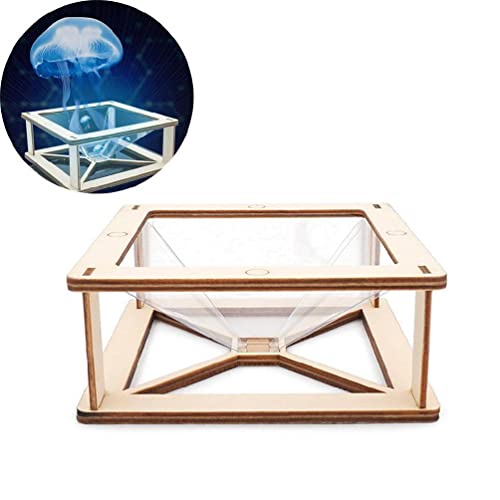 Teléfono Inteligente Móvil Holograma Soportes Pantalla Holográfica 3D Proyector Soportes Pantalla Holográfica 3D Pantalla Holográfica Ciencia para Niños Se Conecta Teléfono