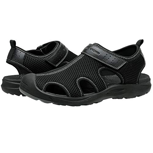 Image of CAMEL CROWN Men's Mesh Hiking Sandals Closed-Toe Beach Sandal for Athletic Outdoor Summer Waterproof