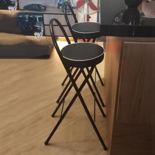 Tabouret de bar haut pliable assise réglable pour éviter le mal de dos bureau - 7