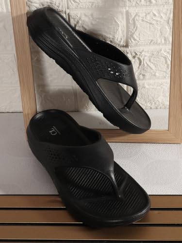 Image of Carlton London Men's Perforated Thong Comfort Sandals