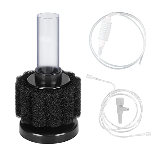 Aquaneat Mini Sponge Filter, Betta Fry Shrimp Nano Fish Tank Filter, Up To 3 Gal Bundle With Nano Fish Tank Siphon #TOP11
