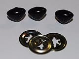 Lot de 3 – Chat Noir/Chat Nez 12 mm Fermoirs en Métal – Teddy Bear & Peluche de nez détaillée