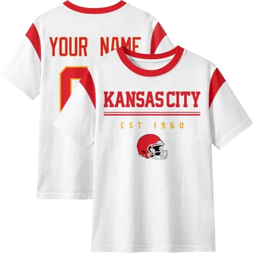 Image of T-Shirt Custom Crewneck Short Sleeve for Men Gifts | Custom T-Shirt Personalized Name and Number