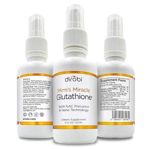 Mimi's Miracle Glutathione Spray, Sublingual Antioxidant, Reduced Glutathione Supplement with Ascorbic Acid, Blueberry & Pomegranate Extracts, Spray Dosage for Adults & Kids, 2 Ounces
