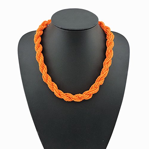 Bocar Fashion Seed Beads Statement Collar Necklace for Women (NK-10408)3