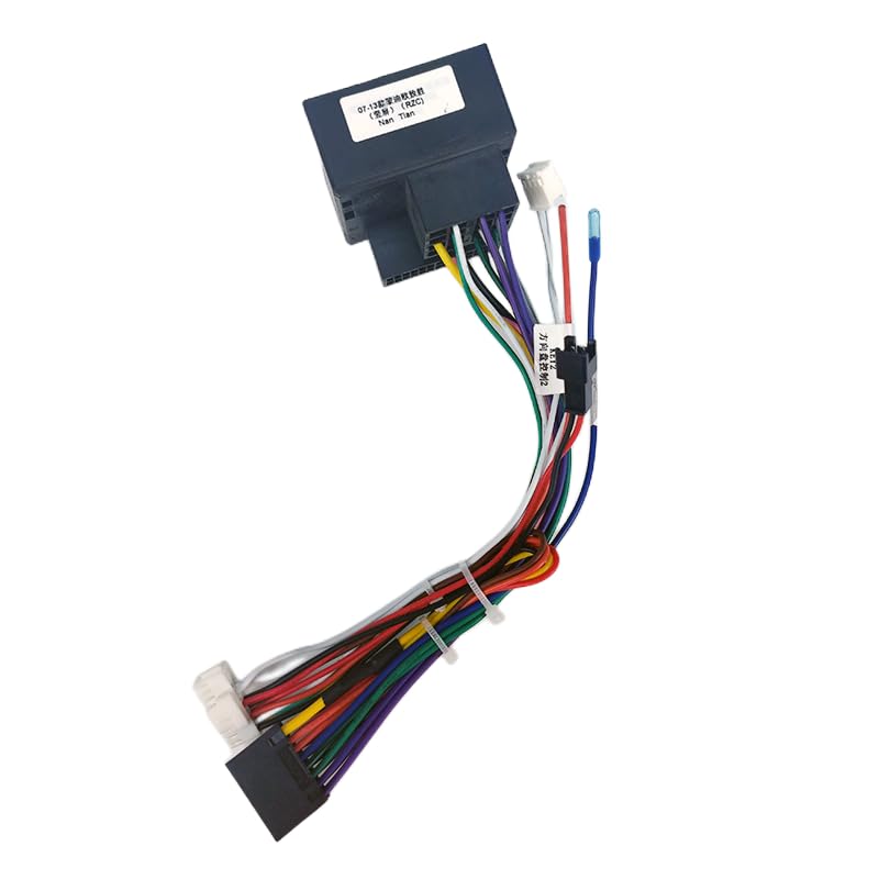 for Ford for Mondeo 07-10/Focus 07-11/C-MAX 07-10 Car Stereo for Audio 16PIN Android Power Wiring Harness Cable Adapter with Canbus Box - (Color Name: AB Cable-canbus Box)