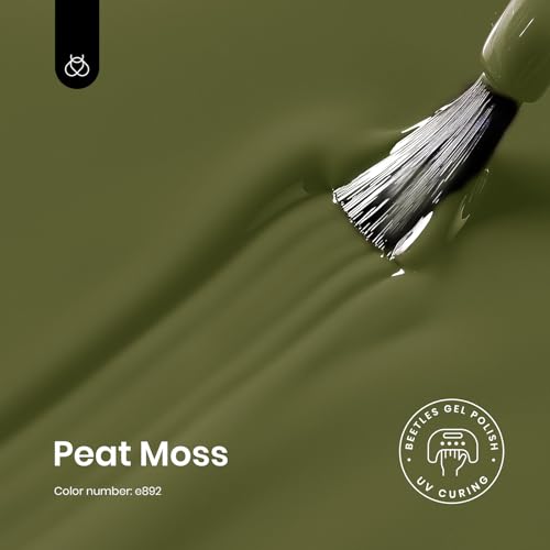 image for beetles Gel Polish Beetles Olive Green Gel Nail Polish, 15ml Fall Army