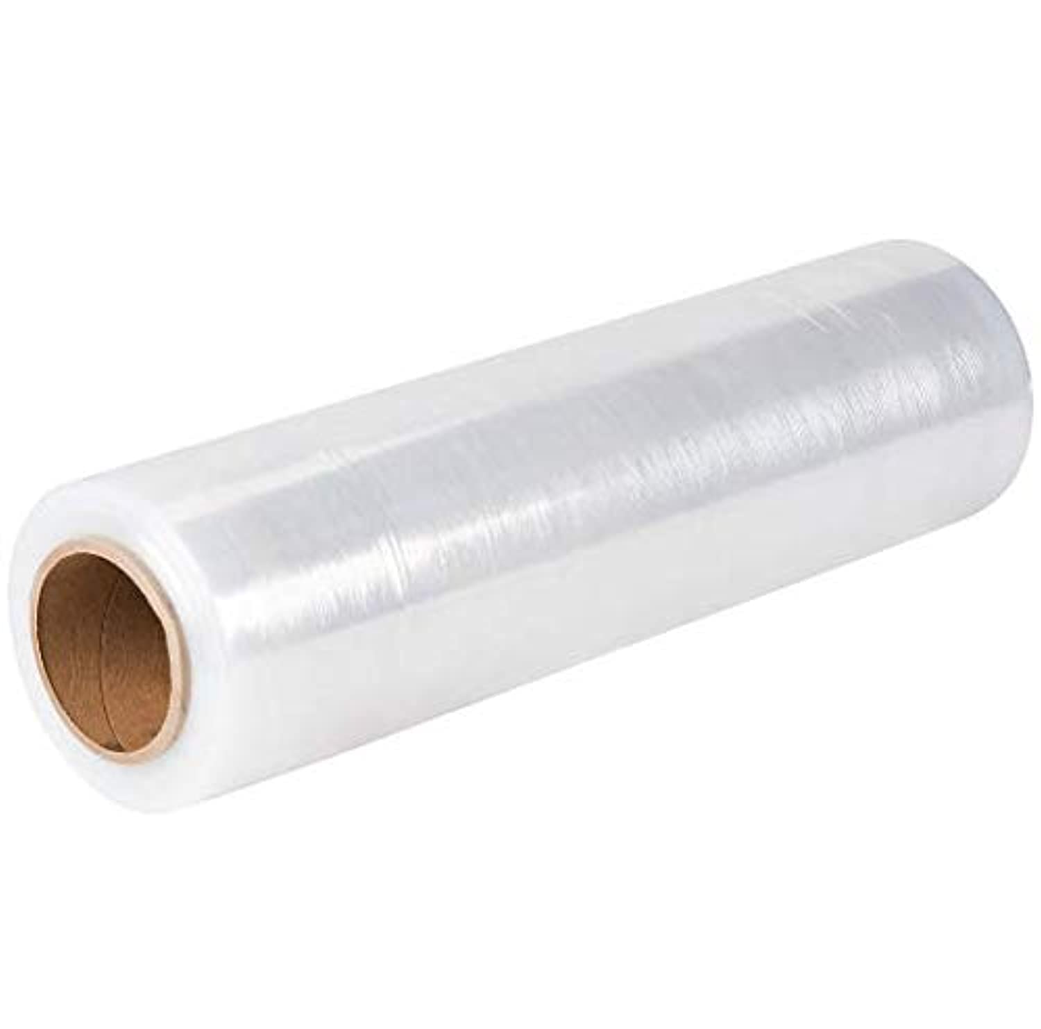 Clear Stretch Film Wrap - Heavy Duty Self-Adhering Cling for Moving, Shipping, Packing Furniture, Boxes, Pallet Wrapping - Durable Multipurpose Packaging Solution (Pack of One)