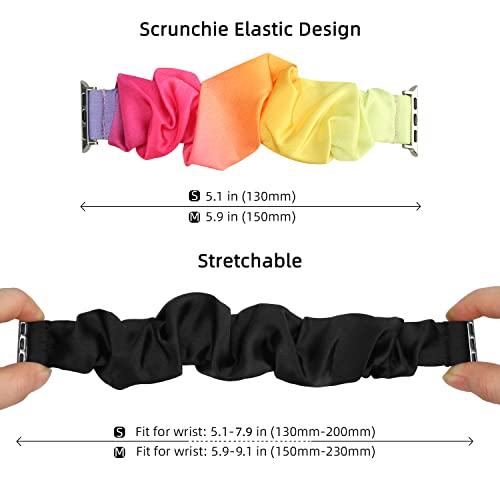 Meideli 2 Pack Pattern Printed Fabric Wristband Compatible with Apple Watch Strap 40mm 41mm 42mm - Image 2