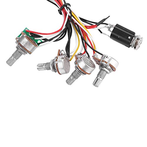 Soluptanisu Electric Bass Pickups,Electric Bass Preamp Wiring Circuit Pickup Replacement Accessory For Bass Guitar Active Equalizer #TOP7