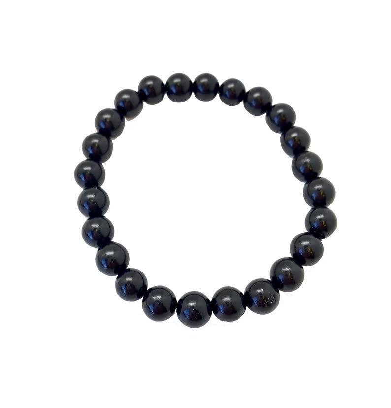 Bracelet en jais perles rondes pour vos séances de méditation et votre équilibre spirituel