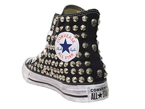  all Star Converse Borchie Nere Personalizzate