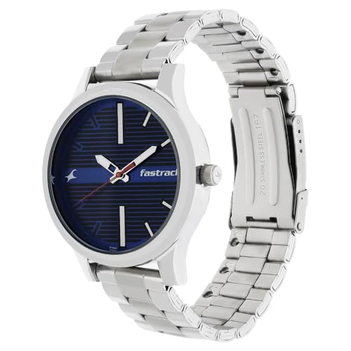 Fastrack-Fundamentals-Quartz-Analog-Blue-Dial-Stainless-Steel-Strap-Watch-for-Guys-NS38051SM03