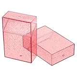 WEKAMOS 2 Stück 2 Stück-Pack Transparentes Zigarettenetui aus Robustem Kunststoff für 20 Zigaretten Tragbare Luftdichte Tabakdose für Damen und Herren