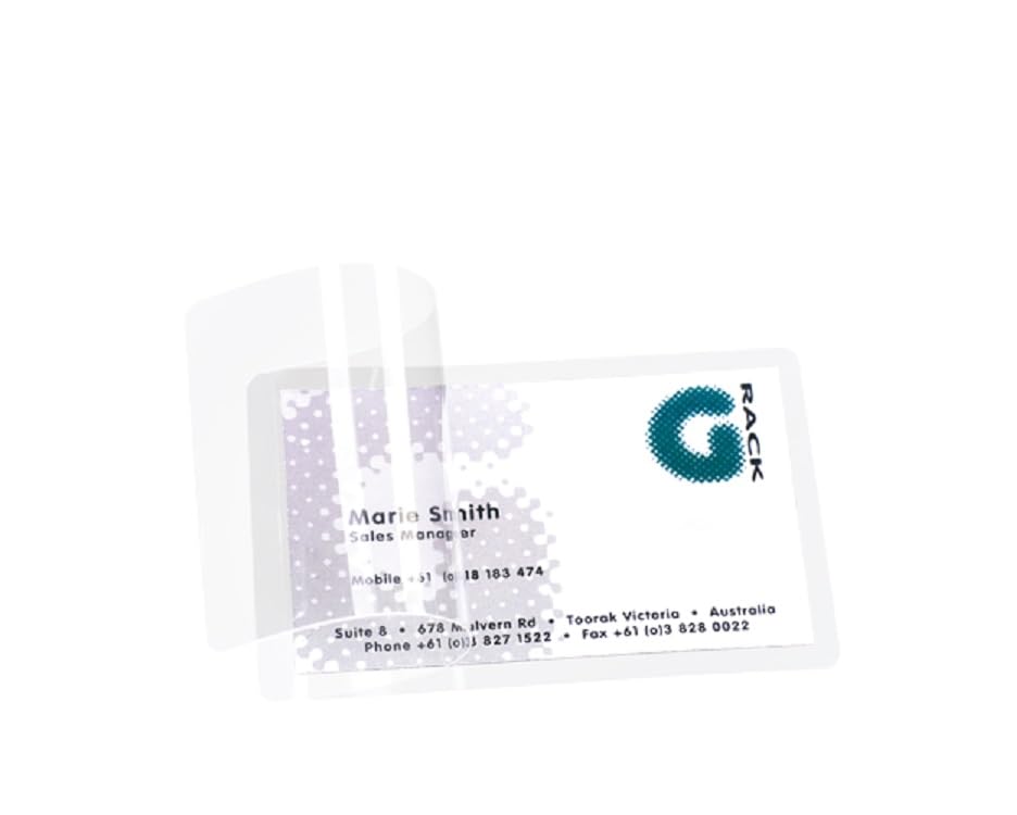 Pelltech 66 x 100mm Self Laminating Cards (Pack of 25), Clear, Pack of 10 - Image 2