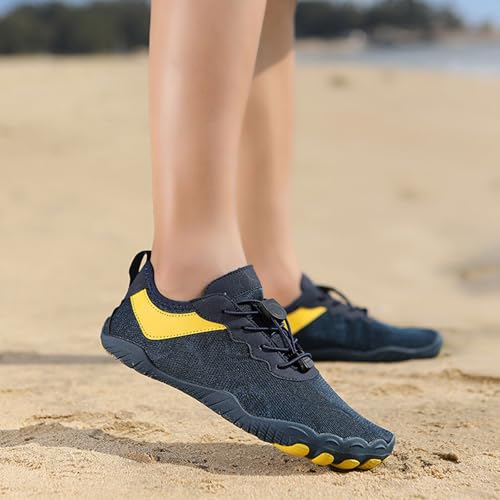 Thatrich Womens Hike Barefoot Shoes Breathable Athletic Running Men Wide Toe Box Non Slip Water Proof Work Shoe Vacation Beach Grounded Footwear Slip-On Lightweight Comfy Hiking Sneakers for Unisex3