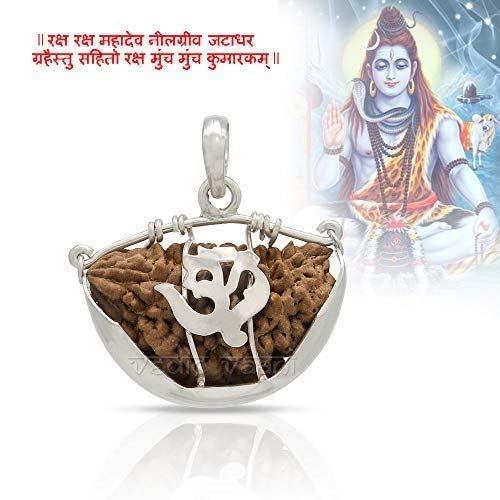 CaratYogi One Mukhi Rudraksha Pendant - Real Nepali Rudraksha Bead In Sterling Silver Locket - View #11