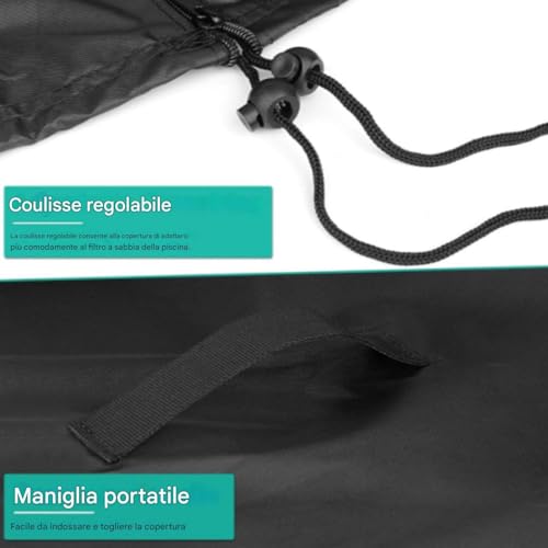 Couverture de pompe à eau imperméable et bâche de filtre facile à installer - 6