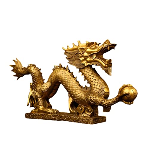 Statue dragon de salon pour une décoration de bureau asiatique