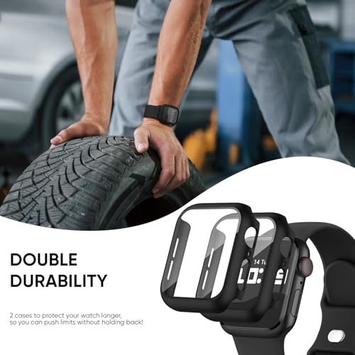 Image of Adorique 3-in-1 Compatible for Apple Watch Band 40mm 41mm 42mm 44mm 45mm 46mm, Soft Silicone Sport Strap for iWatch Series SE 10 9 8 7 6 5 4 3