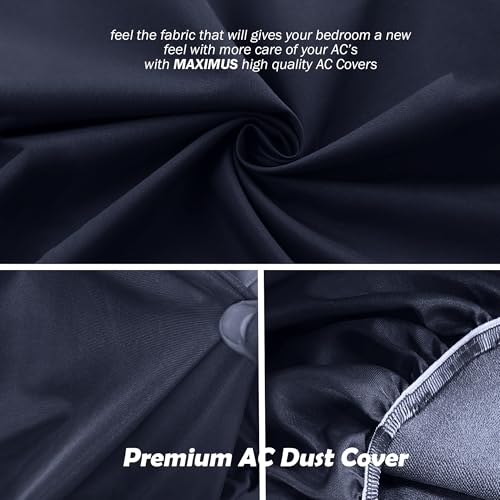 Image of Solid Split AC Cover for 1.5 Ton Indoor - Dustproof & Water Resistant Protection (N.Blue)