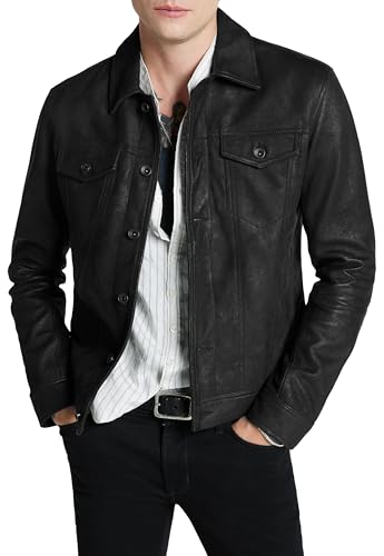 John Varvatos Andrew Trucker Jacket at Amazon Men's Clothing store