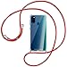 Produktbild mtb more energy® Handykette kompatibel mit Samsung Galaxy M30s, Galaxy M21 (6.4'') - rot - Smartphone Hülle zum Umhängen - Anti Shock Strong TPU Case