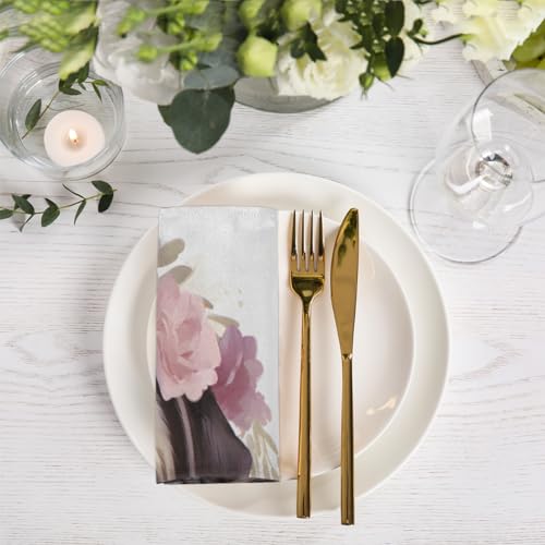 Set de 6 Servilletas de Tela Bulldog Floral Divertidas 50.5x50.5 cm miniatura 6