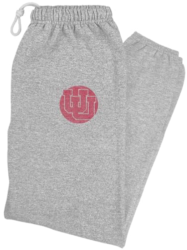 Officially Licensed Unisex Jogger Sweatpants with Pockets Circle Stamp Hip Print Athletic Heather Collection