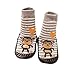 Huhu833 Baby Socken, Cartoon Kinder Kleinkind Baby Anti-Rutsch-Socke Schuhe Stiefel Slipper Boden Socken (Grau, 6-18months)
