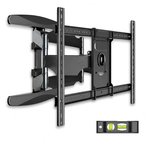Juud Ultra Strong TV Wall Bracket Mount Double Arm Tilt & Swivel for 40-85 Inch (100-115.5cm) LED LCD OLED Plasma & Curved Screens with Cable Managment - Up to VESA 600mm(w) x 400mm(h) - Max Load 50kg