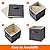 Lifewit Storage Cubes, Foldable Decorative Fabric Storage Baskets for Organizing Home Organizers with Handles for Shelves, Closet, 13 Inch Bins, 36L Gray, 6 Packs