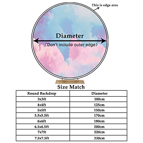 Leyiyi 6.5X6.5Ft Ballerina Happy Birthday Round Backdrop Pink And Gold Ballet Girl Curtain Princess 1St Birthday Party Decor Banner Tutu Ballerina Birthday Party Baby Shower Cake Table Supplies #TOP5