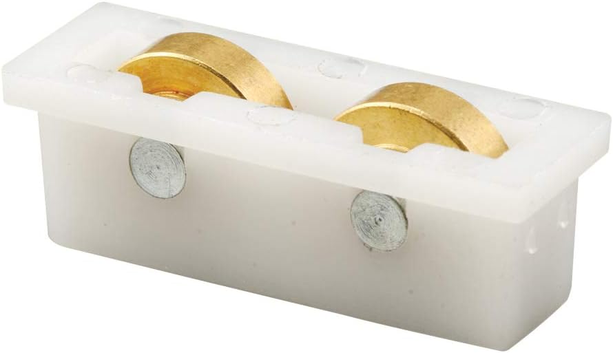 G 3119 Sliding Window Tandem Roller Assembly, 1/2 In. Flat Brass Rollers (2 Pack)