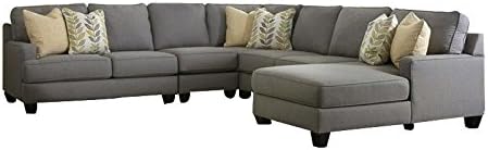 Signature Design by Ashley Chamberly 5 Piece Sectional Sofa in Alloy